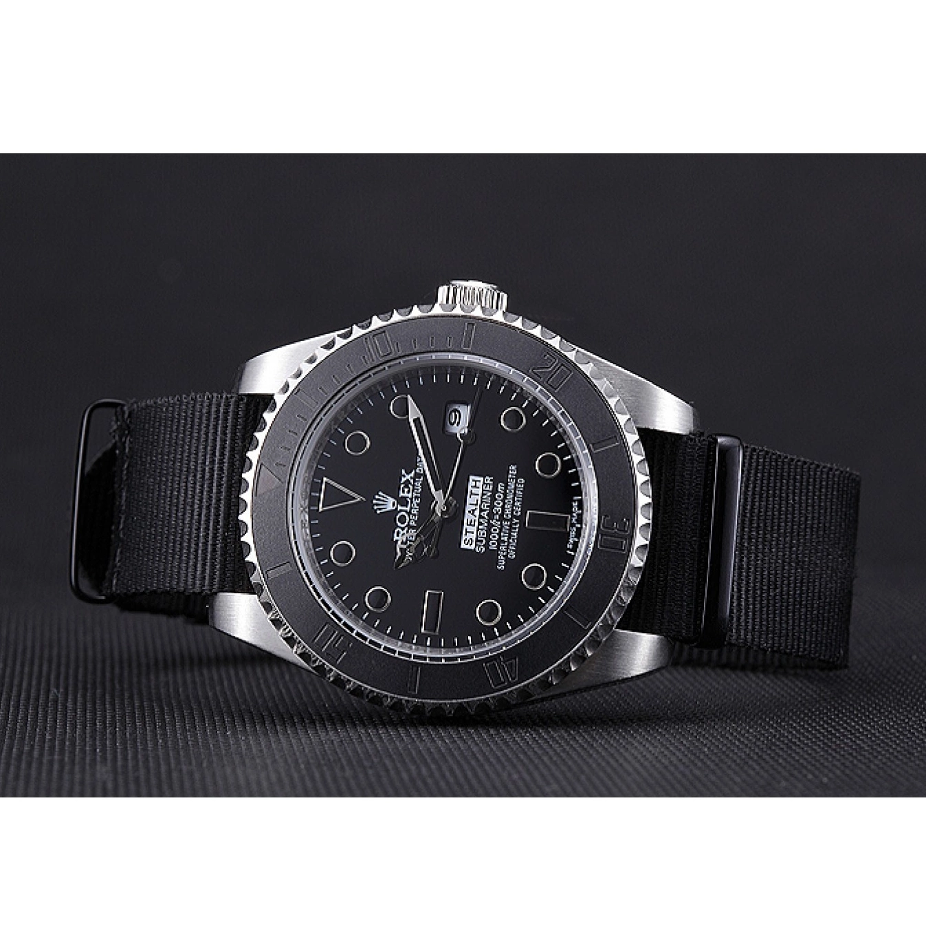 Aaa replica watch Submariner 621988 Stealth Rolex Black 0712